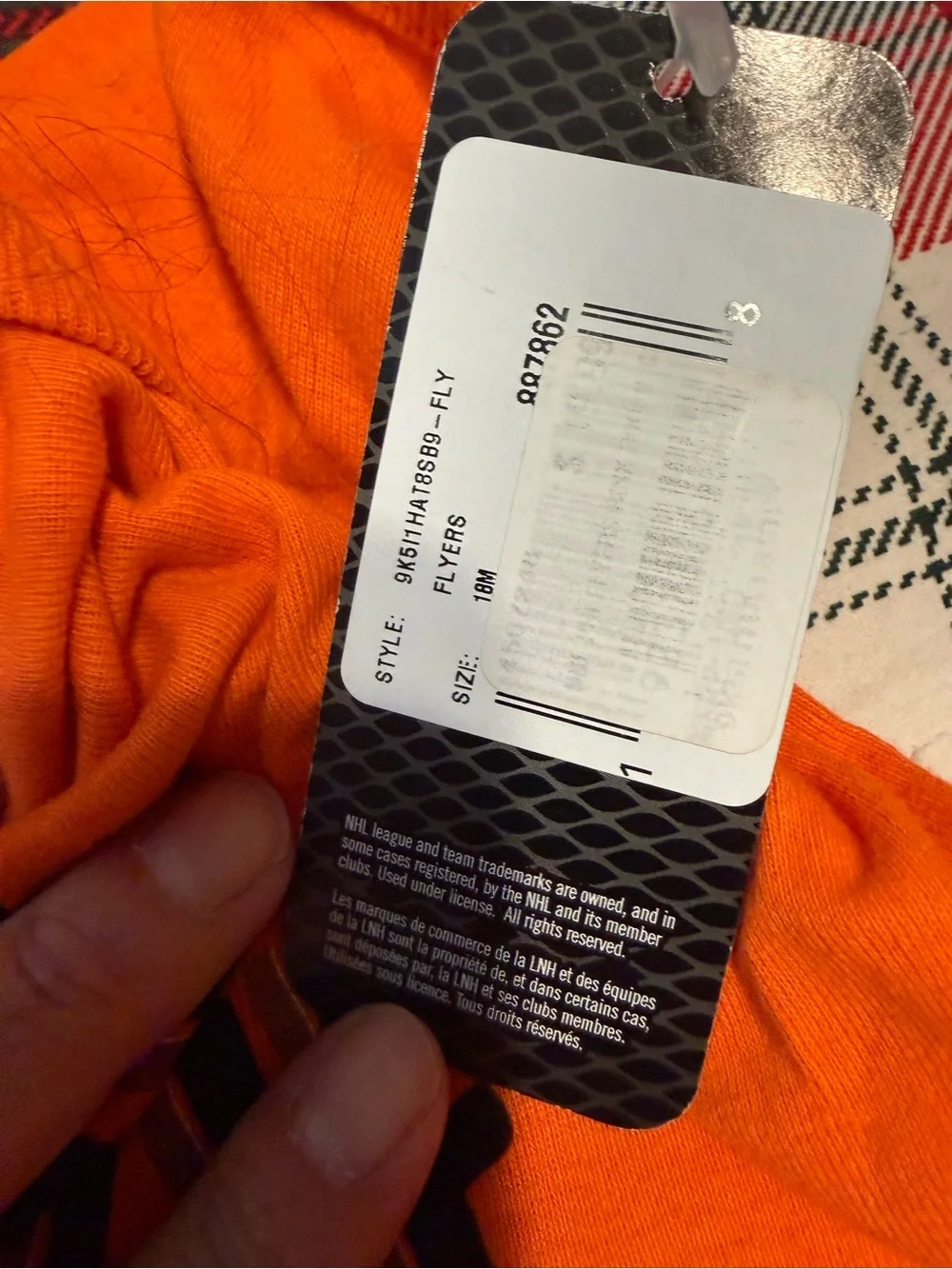 NHL Orange Rink Rookie Baby One-Piece